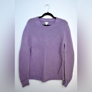 J. Crew Lavender Crew Neck Sweater